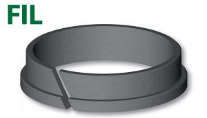 ”L” shape split rod guide ring (FIL)